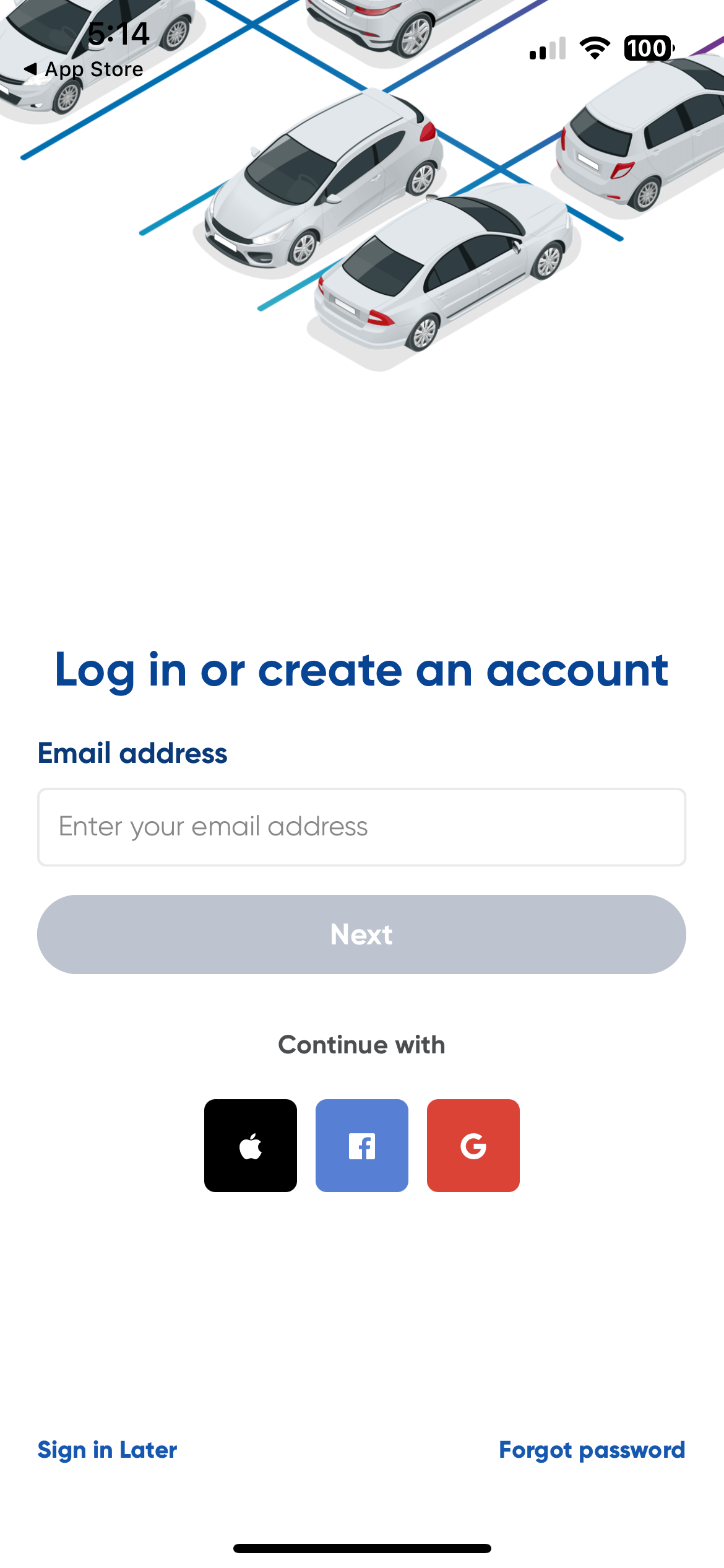 C. Log in or create your account